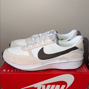 Nike Waffle NAV White Black FJ4195-100 Men’s Size 15